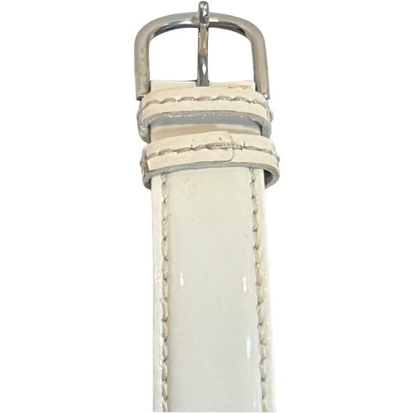 Juicy Couture Watch Rainbow Number Face Silver J Charm White Leather Strap main image 4
